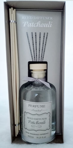 Patchouli 450ml Reed Diffuser Luxury Home Fragrance Scent Room Freshener
