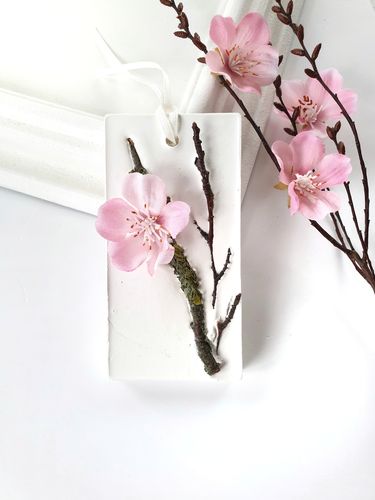 Duftstein Kirschblüte Blume Handarbeit für Duftöl, Raumduft, Cherry Blossoms Flowers