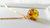 Bernstein Anhänger Ø 12 mm Halskette Schmuck, Kette 35-80cm Länge, silber / gold