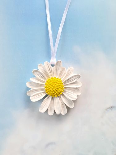 1 Duftstein Gänseblümchen weiße Blume Blüte Handarbeit Duftöl für Raumduft Aroma